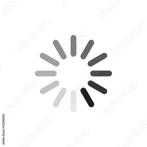 loading icon design vector logo template EPS 10