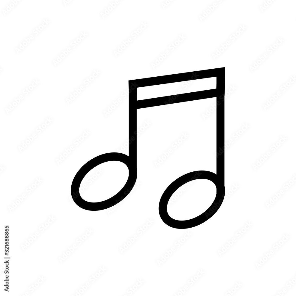 not music icon design vector logo template EPS 10