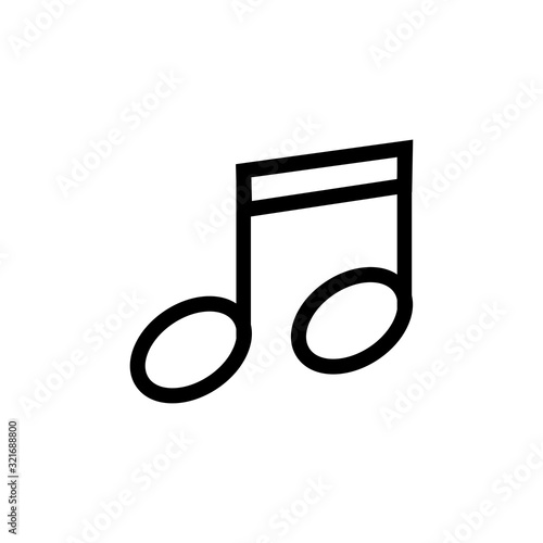 not music icon design vector logo template EPS 10