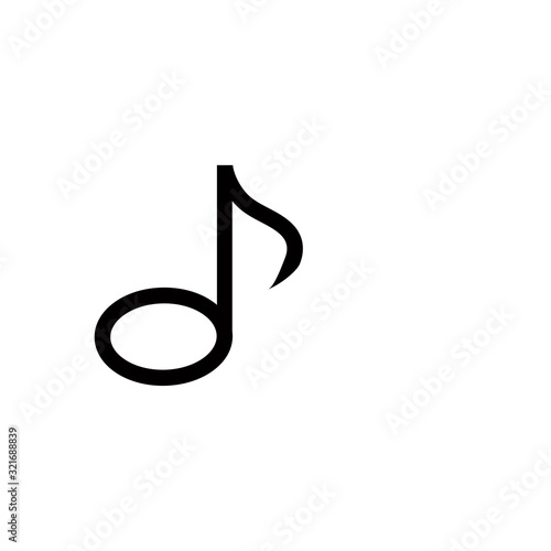 not music icon design vector logo template EPS 10