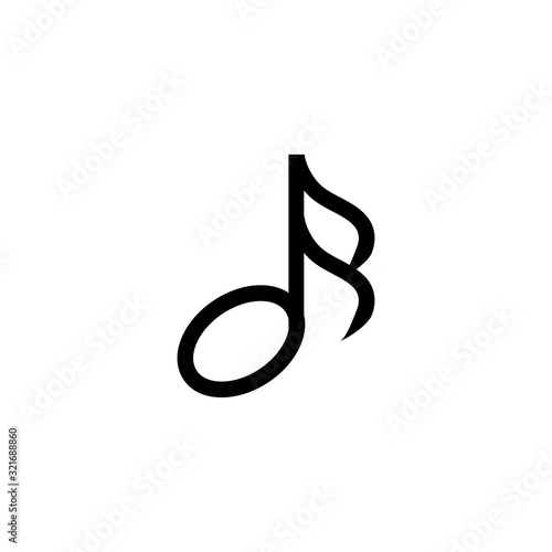 not music icon design vector logo template EPS 10