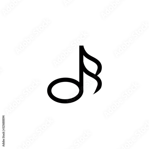 not music icon design vector logo template EPS 10