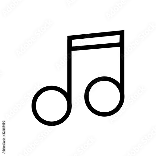 not music icon design vector logo template EPS 10