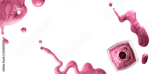 Wallpaper Mural Blots of nail polish isolated on white background Torontodigital.ca