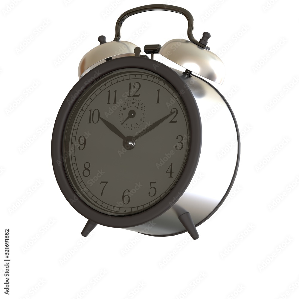 Alarm clock on a white background. Isolate. Alarm clock on a white background. Isolate.