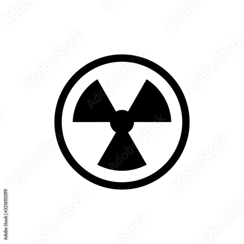 nuclear icon design vector logo template EPS 10
