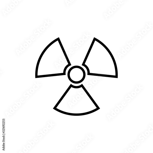 nuclear icon design vector logo template EPS 10