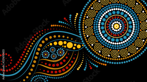 Dot art background - Vector Illustration