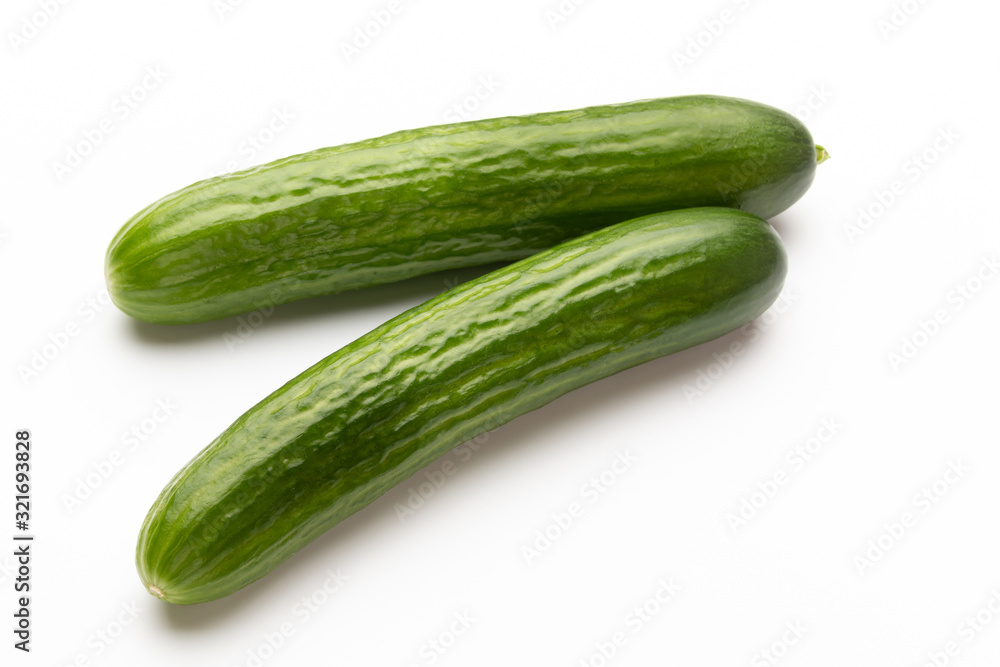 Fresh cucumber on white background. Fresh cucumber on white background.