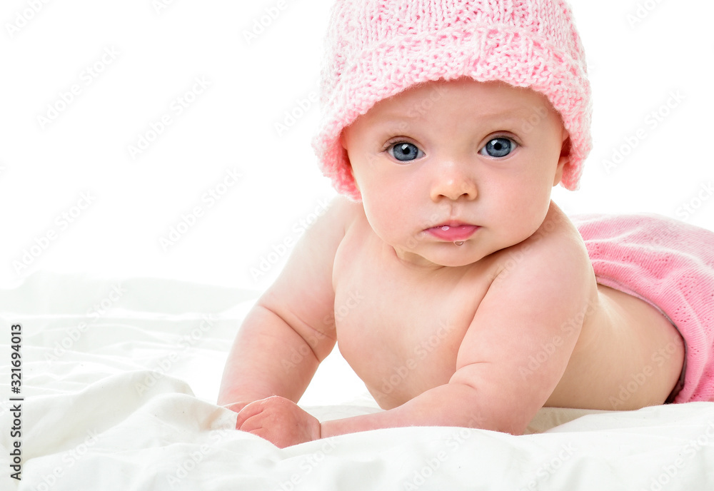 Portrait of a crawling baby. Beautiful smiling baby. One. Portrait of a crawling baby. Beautiful smiling baby. One.