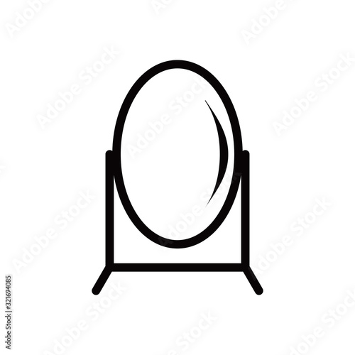 mirror icon design vector logo template EPS 10