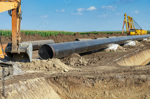 Принти на полотні Pipeline Installation and Construction - Turkish Streem