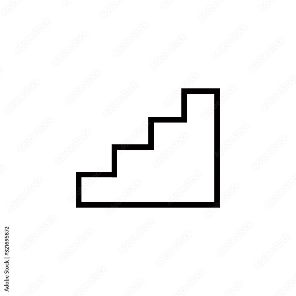 stairs icon vector design logo template EPS 10 stairs icon vector design logo template EPS 10