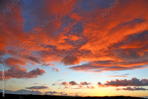 Winter Sunset Clouds in North Devon