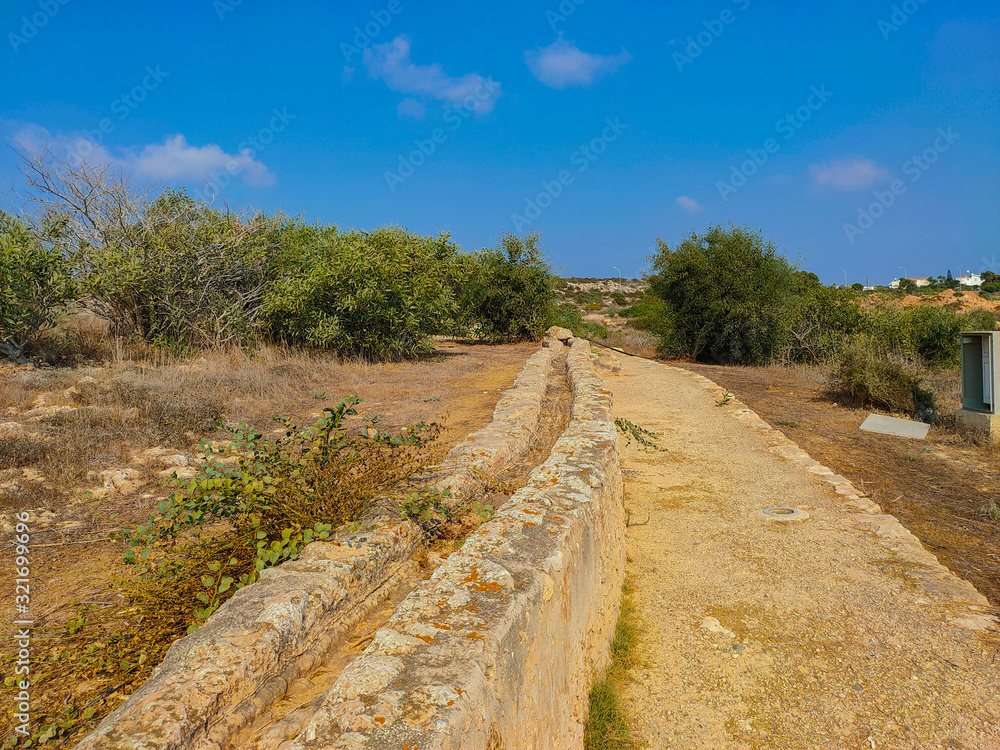 Ancient aqueduct in Agia Napa, Cyprus