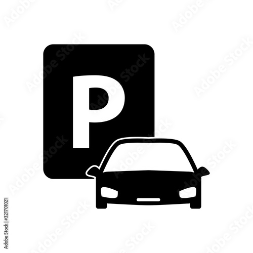 parking icon design vector logo template EPS 10