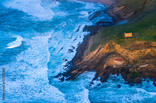 Hermitage of Santa Justa, Ubiarco, Municipality of Santillana del Mar, Cantabrian Sea, Cantabria, Spain, Europe photo