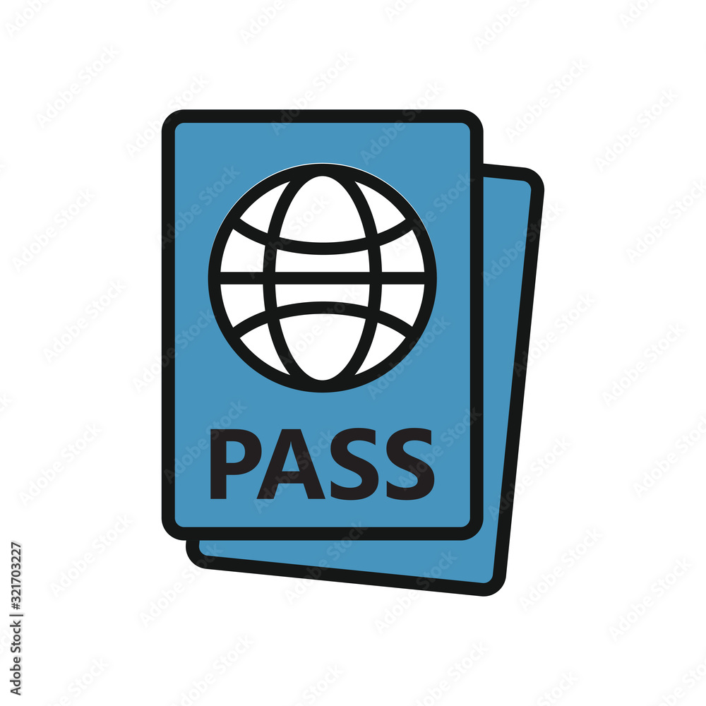 passport icon design vector logo template EPS 10 passport icon design vector logo template EPS 10