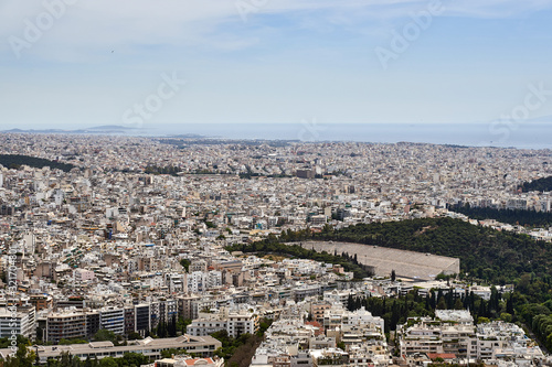 Views of the city of Athens in Greece