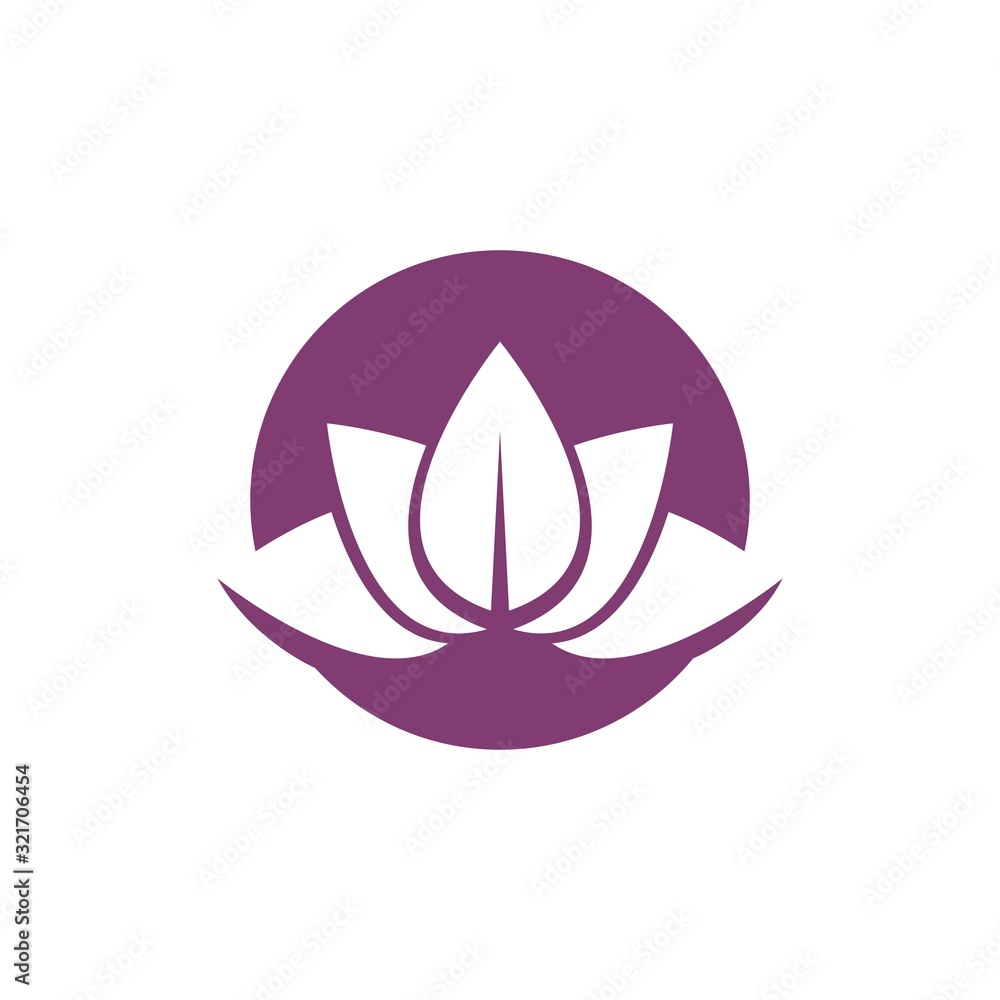 Beauty Vector Lotus flowers design logo Template icon