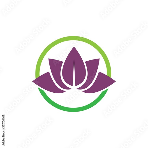 Beauty Vector Lotus flowers design logo Template icon