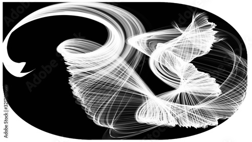 This is a white color  pattern with white border and have black background.