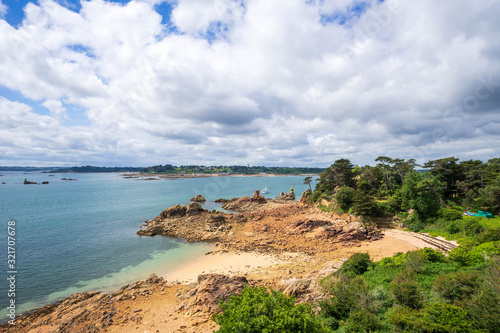  île de Bréhat, sa côte, plage, Côtes D'armor, France