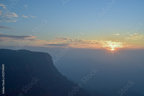 Sunset point view in mahabaleshwar