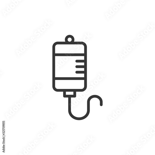 Infuse Icon Vector. Medical Drip Icon.