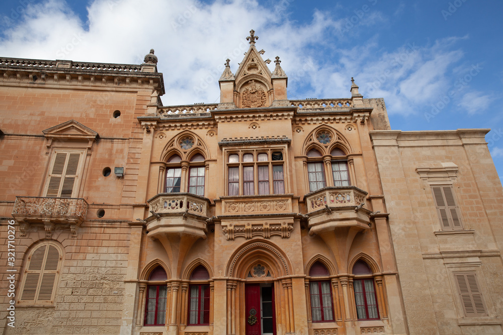 Mdina's Neo-Gothic House, Malta
