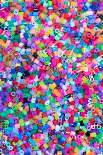 colorful confetti on white background