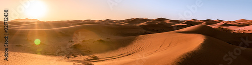 Panorama in der Sahara W  ste in Marokko