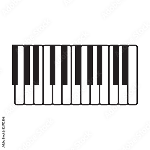 piano icon vector design logo template EPS 10