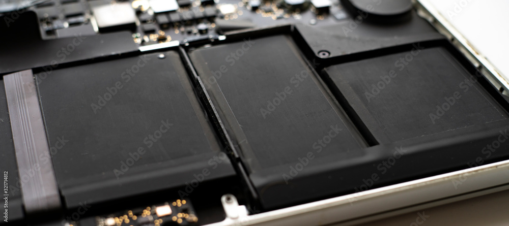 inside the mobile laptop computer with li-ion battery, rechargable device inside the mobile laptop computer with li-ion battery, rechargable device
