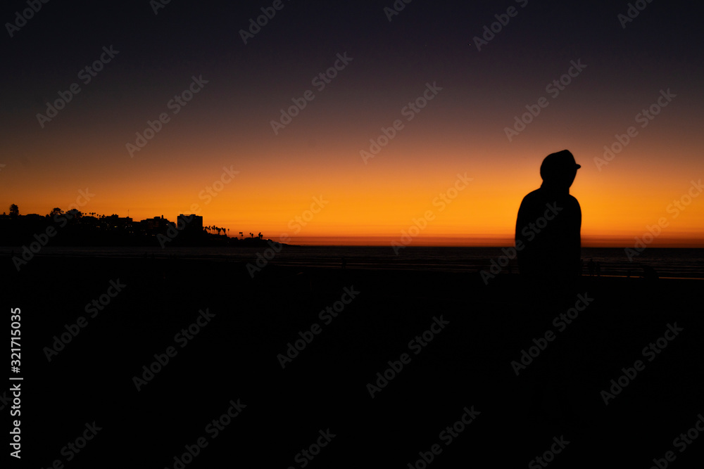 sunset silhouette