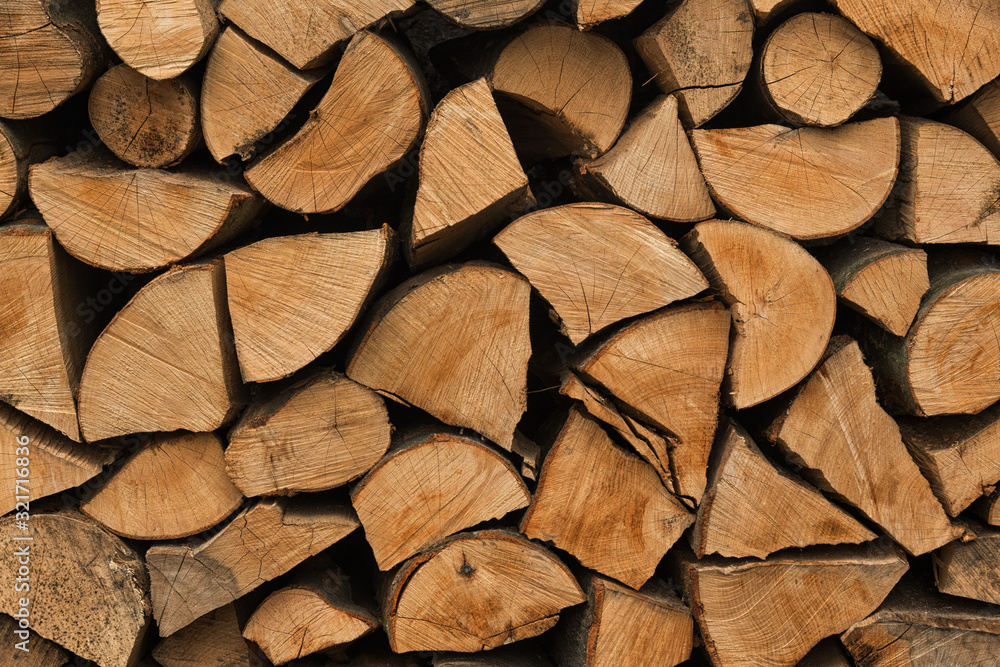 Wooden wall from group of beechwood Wooden wall from group of beechwood