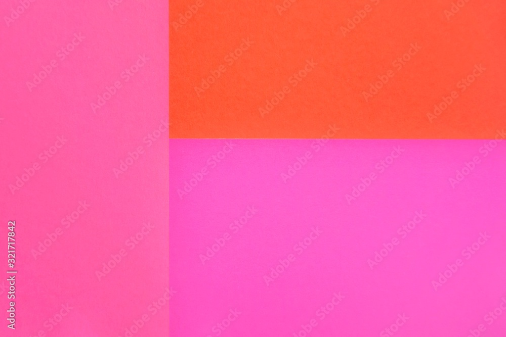 Abstract modern background with neon pink purple and red lush lava colors. Minimal contemporary design. Colorful paper color blocks mock up. Trendy color block design. Textured geometric background Abstract modern background with neon pink purple and red lush lava colors. Minimal contemporary design. Colorful paper color blocks mock up. Trendy color block design. Textured geometric background