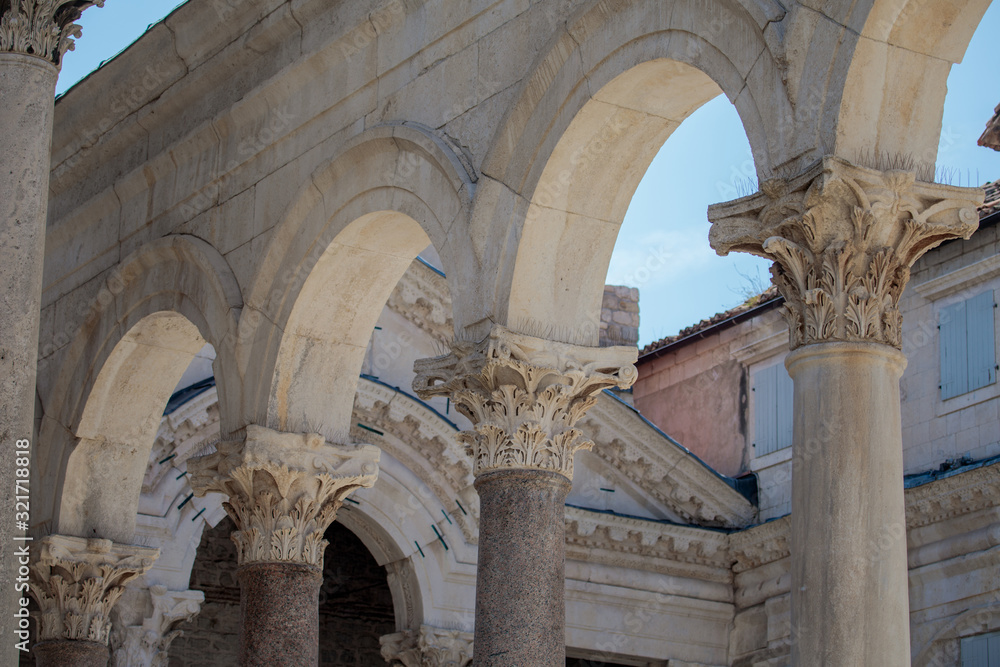 Architectural details of Diocletian's Palace