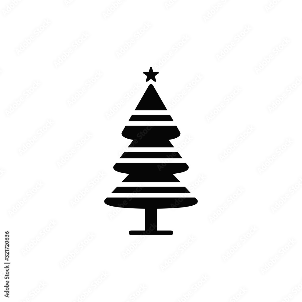 Christmas tree icon design vector logo template EPS 10 Christmas tree icon design vector logo template EPS 10