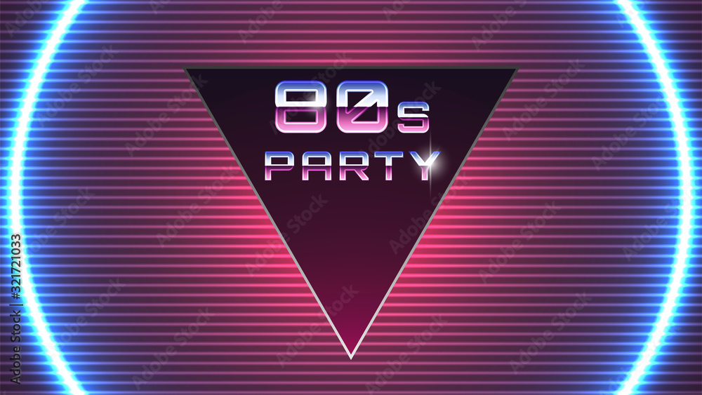 80s Party Background