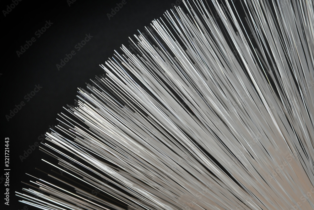 Obraz premium Close up on colored fiber optics - shallow depth of field. macro