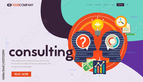 Responsive landing page and one page website design template mockups collection for startups and applications