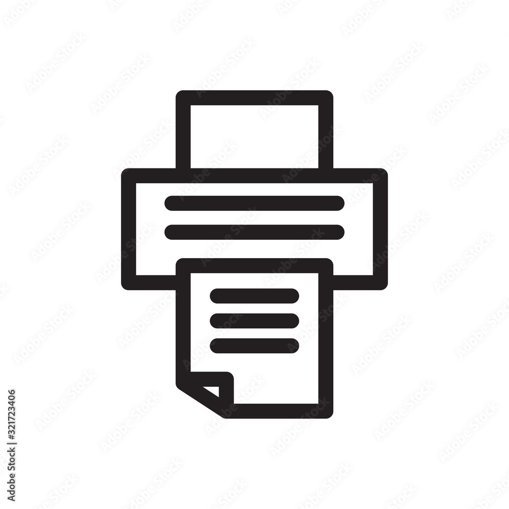 printer icon design vector logo template EPS 10 printer icon design vector logo template EPS 10