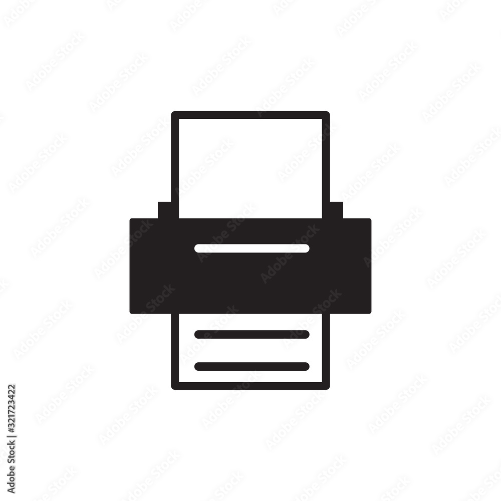 printer icon design vector logo template EPS 10 printer icon design vector logo template EPS 10