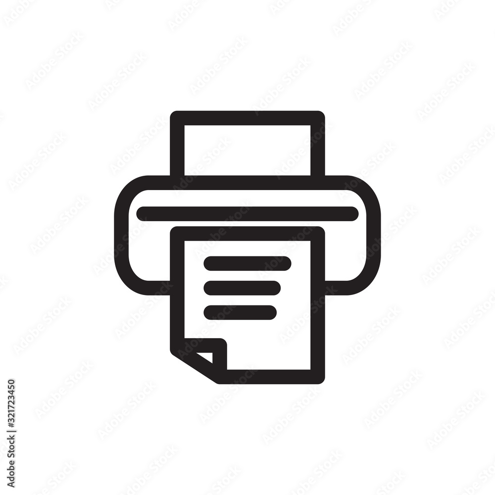 printer icon design vector logo template EPS 10 printer icon design vector logo template EPS 10