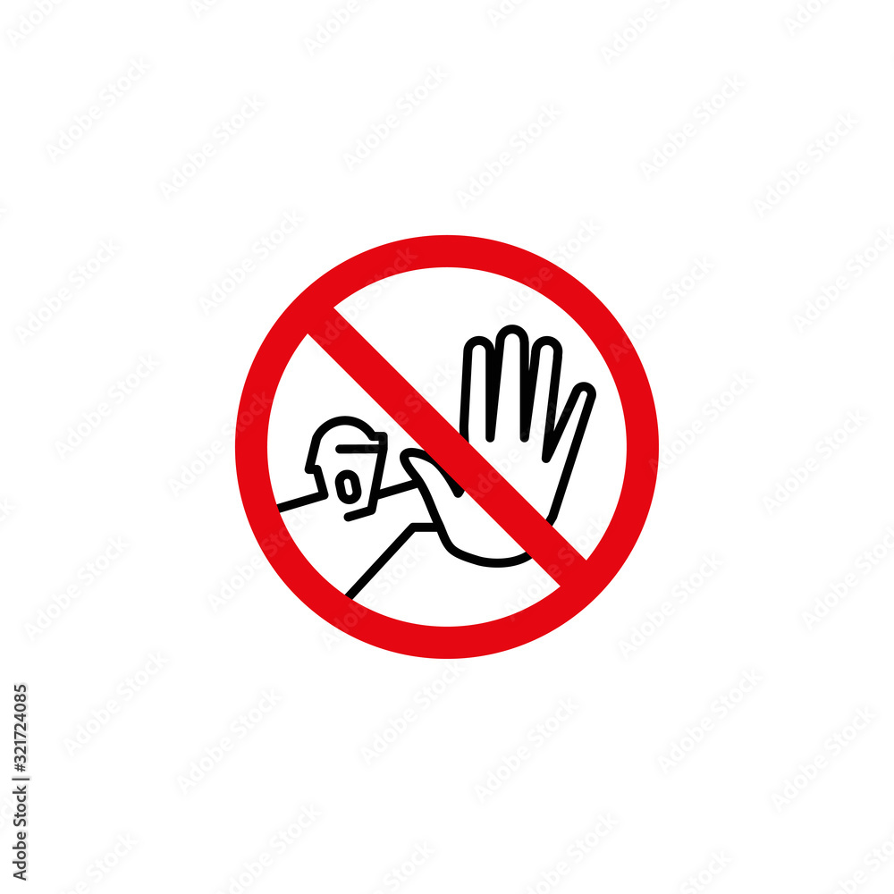 prohibition symbol icon design vector logo template EPS 10 prohibition symbol icon design vector logo template EPS 10