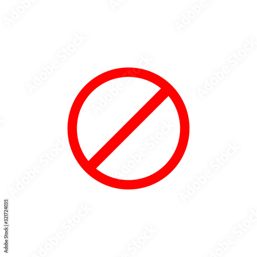 Free Download prohibition symbol icon design vector logo template EPS 10 - GFXLoad