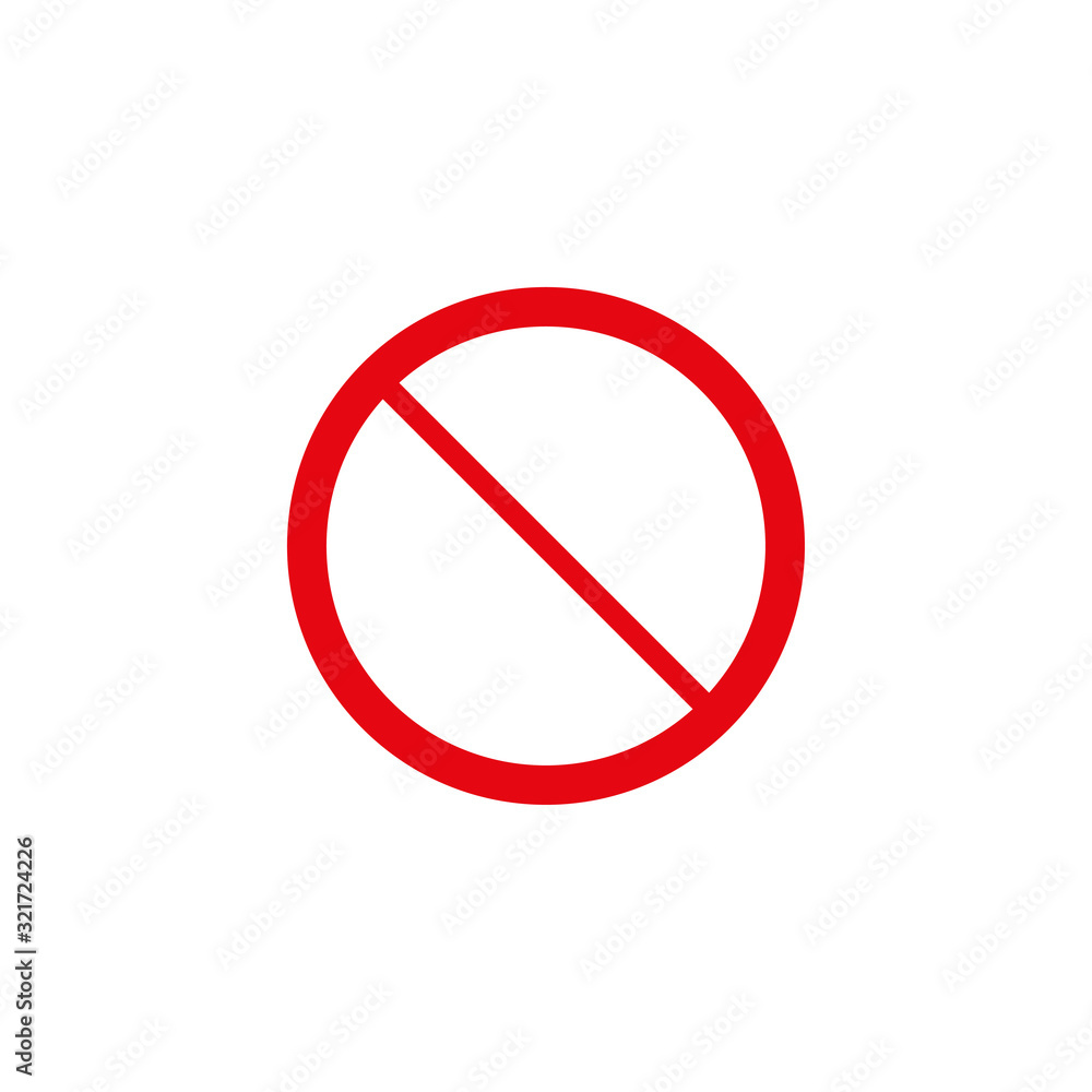 prohibition symbol icon design vector logo template EPS 10 prohibition symbol icon design vector logo template EPS 10