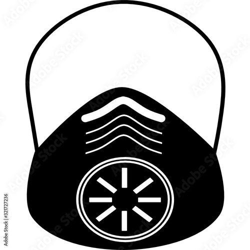 Safety breathing masks. Industrial safety N95 mask, dust protection respirator and breathing medical respiratory mask. Hospital or pollution protect face masking. Face pollution mask. Medical mask 