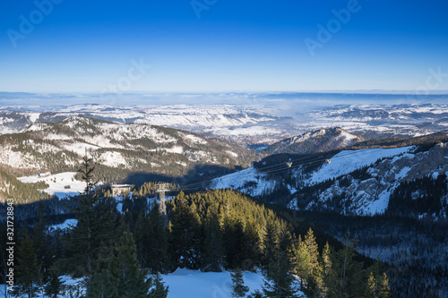 Winter landscape of Tatra Mountains Zakopane,Poland
